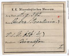 Etiketten zu Quarz (Aventurin) (NHMW-MIN-Ag392)